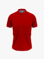 Custom Polo Sky Maroon Front