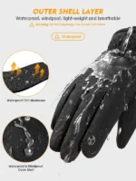 TRENDOUX Winter Gloves Black