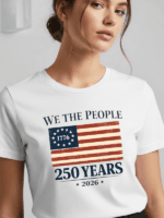 We The People 250 Years T-Shirt | USA 250th Anniversary American Flag 1776–2026 Graphic Tee - Image 16