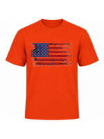Vintage American Flag Patriotic T-Shirt | Distressed USA Flag Graphic Tee | Classic Red White Blue Independence Day Shirt - Image 8