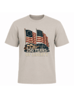 250 Years of Liberty Patriotic T-Shirt | American Flag USA 250th Anniversary Graphic Tee - Image 14