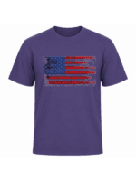 Vintage American Flag Patriotic T-Shirt | Distressed USA Flag Graphic Tee | Classic Red White Blue Independence Day Shirt - Image 7