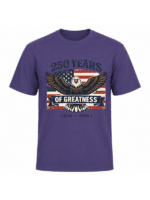 250 Years of Greatness Patriotic Eagle T-Shirt | USA 250th Anniversary American Flag 1776–2026 Graphic Tee - Image 6