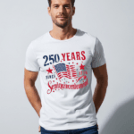 America 250th Anniversary T-Shirt | USA Semiquincentennial 1776–2026 American Flag Patriotic Graphic Tee