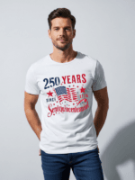 America 250th Anniversary T-Shirt | USA Semiquincentennial 1776–2026 American Flag Patriotic Graphic Tee