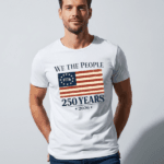 We The People 250 Years T-Shirt | USA 250th Anniversary American Flag 1776–2026 Graphic Tee
