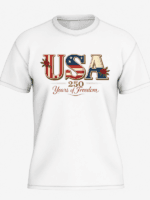 America 250 Years of Freedom Patriotic T-Shirt | USA Semiquincentennial 1776–2026 Graphic Tee - Image 5