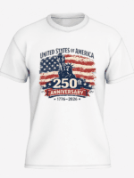 USA 250th Anniversary Patriotic T-Shirt | United States of America 1776–2026 Graphic Tee - Image 3