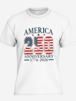 America 250 Anniversary T-Shirt | USA 250th Birthday Shirt | Semiquincentennial 1776–2026 Patriotic Graphic Tee - Image 4