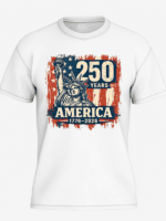 America 250 Years T-Shirt | Statue of Liberty USA 250th Anniversary Semiquincentennial 1776–2026 Patriotic Graphic Tee - Image 3