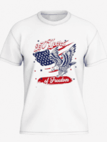 250 Years of Freedom Patriotic Eagle T-Shirt | USA Semiquincentennial American Flag 250th Anniversary Graphic Tee - Image 3