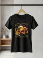 United States of America 250th Anniversary T-Shirt | Patriotic Eagle, Statue of Liberty & Liberty Bell 1776–2026 Graphic Tee - Image 6