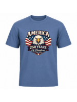 America 250 Years of Freedom Patriotic Eagle T-Shirt | USA 250th Anniversary 1776–2026 Graphic Tee - Image 7