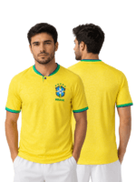 Brazil Home Soccer Jersey 2022 – Classic Yellow Brazil Football Fan Jersey - Image 5