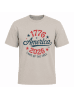 America 1776–2026 T-Shirt | Land of the Free USA 250th Anniversary  Patriotic Graphic Tee - Image 10