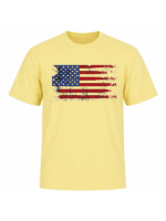 Vintage American Flag Patriotic T-Shirt | Distressed USA Flag Graphic Tee | Classic Red White Blue Independence Day Shirt - Image 13