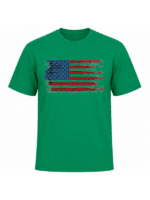 Vintage American Flag Patriotic T-Shirt | Distressed USA Flag Graphic Tee | Classic Red White Blue Independence Day Shirt - Image 12