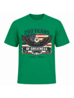 250 Years of Greatness Patriotic Eagle T-Shirt | USA 250th Anniversary American Flag 1776–2026 Graphic Tee - Image 9