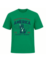 United States of America 250 Years of Freedom T-Shirt | Statue of Liberty USA 250th Anniversary 1776–2026 Patriotic Graphic Tee - Image 9
