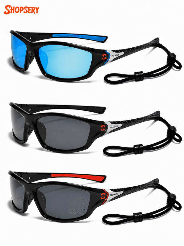 Shopsery Polarized Sports Sunglasses for Men 3 Pack Combo – UV400 Protection | HD Polarized Driving, Fishing & Cycling Sunglasses - Image 10