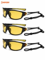 Shopsery Polarized Sports Sunglasses for Men 3 Pack Combo – UV400 Protection | HD Polarized Driving, Fishing & Cycling Sunglasses - Image 2