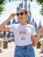 Disneyland Castle Minnie Ears T Shirt | DisneyWorld Castle Shirt Women