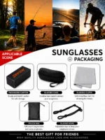 Shopsery Sports Polarized Sunglasses for Men – 5 Pack Combo | UV400 Protection | HD Polarized Outdoor Driving Cycling Fishing Sunglasses - Image 9