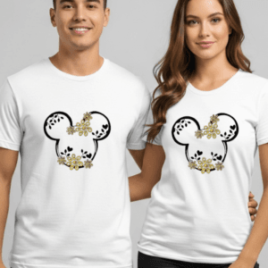 Yellow Floral Mouse Ears Graphic T-Shirt | Disney Inspired Unisex Vacation Tee